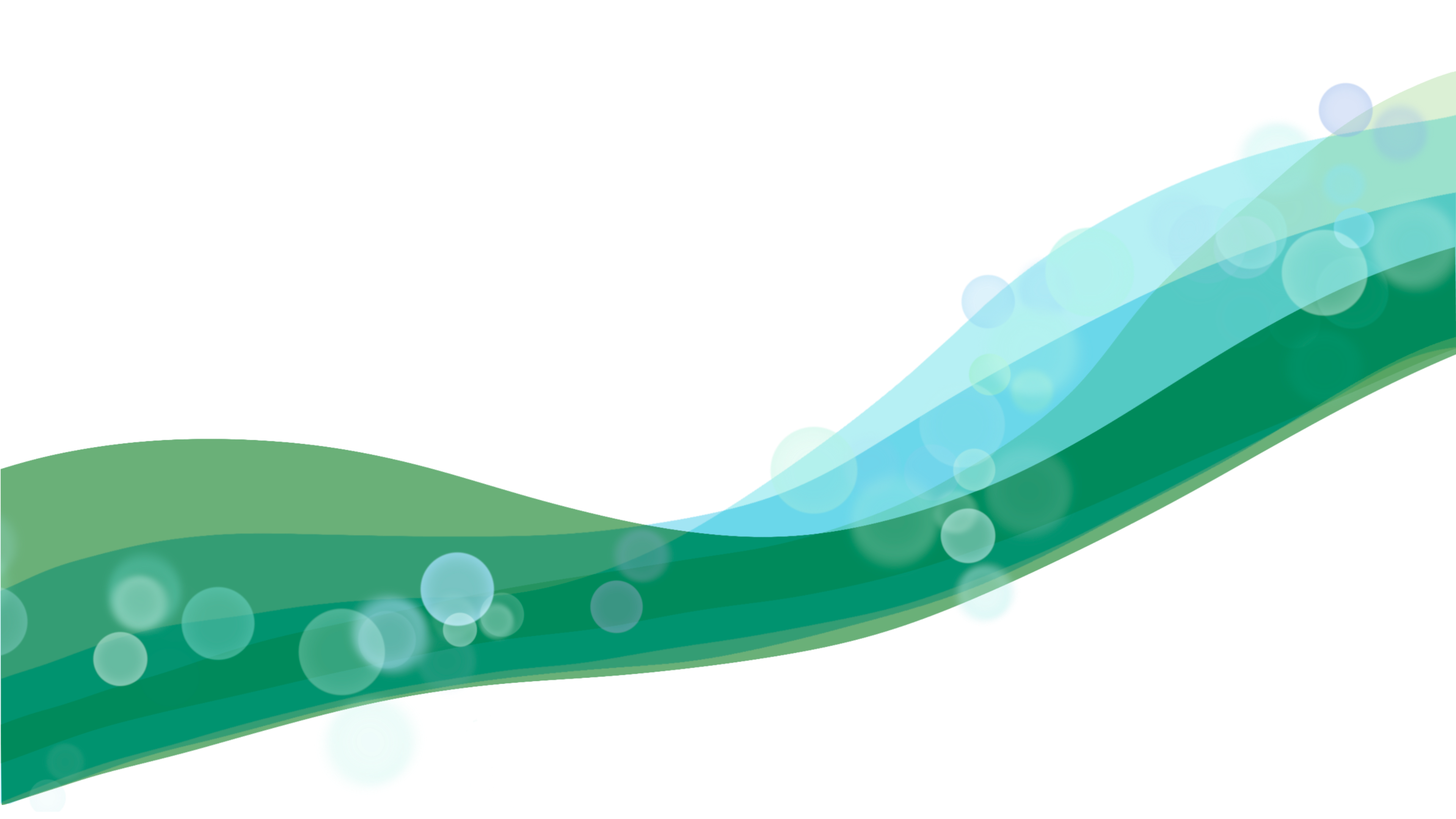 Abstract green and teal wave graphic
